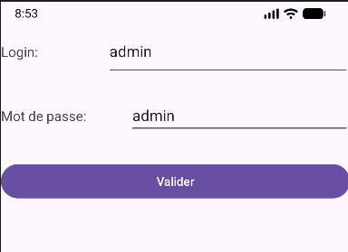 Connexion admin