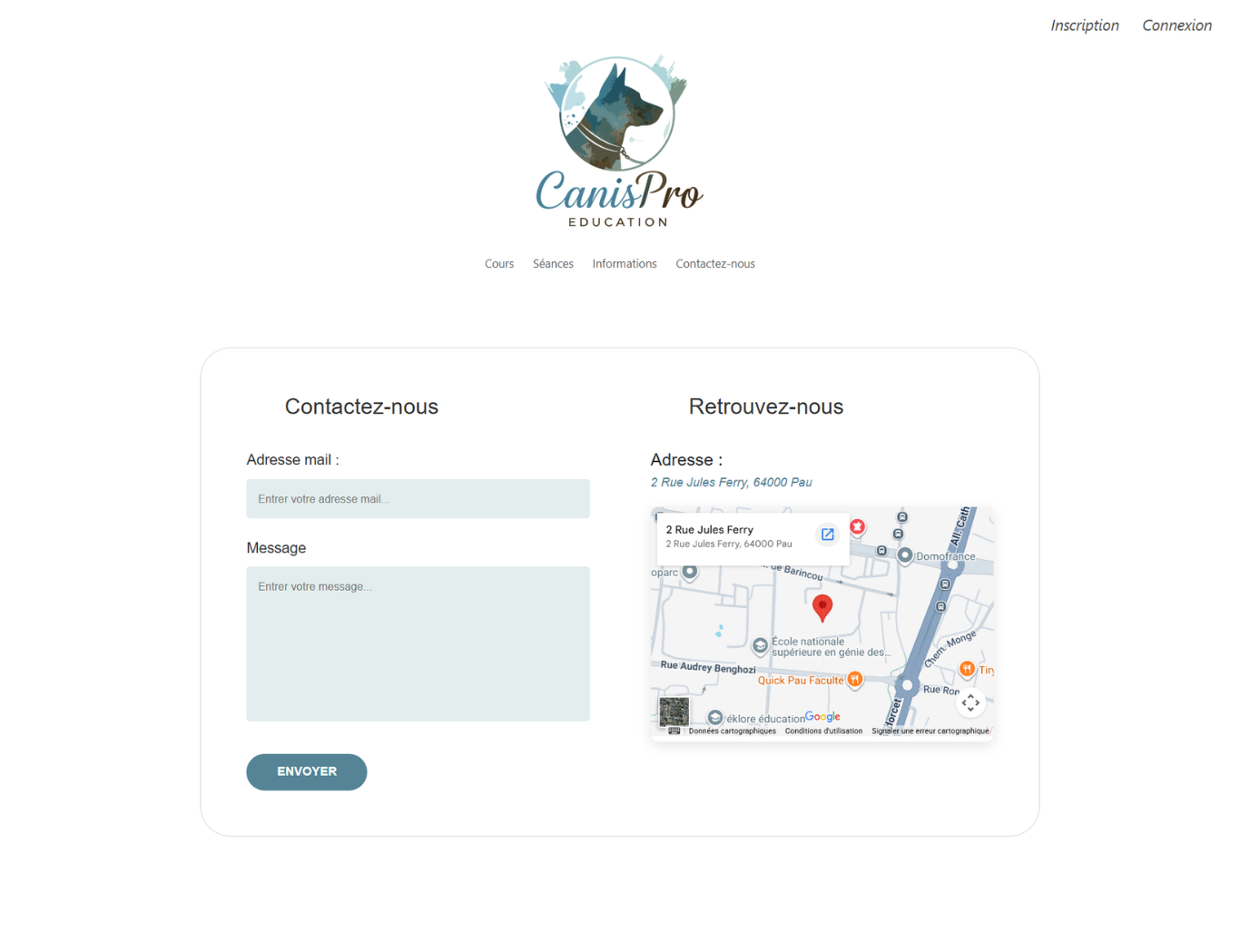 Page contact