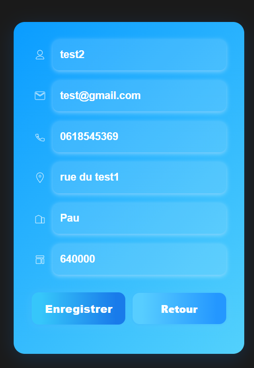 Admin — modification