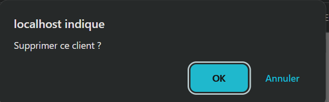 Admin — suppression