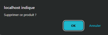 Supprimer un produit